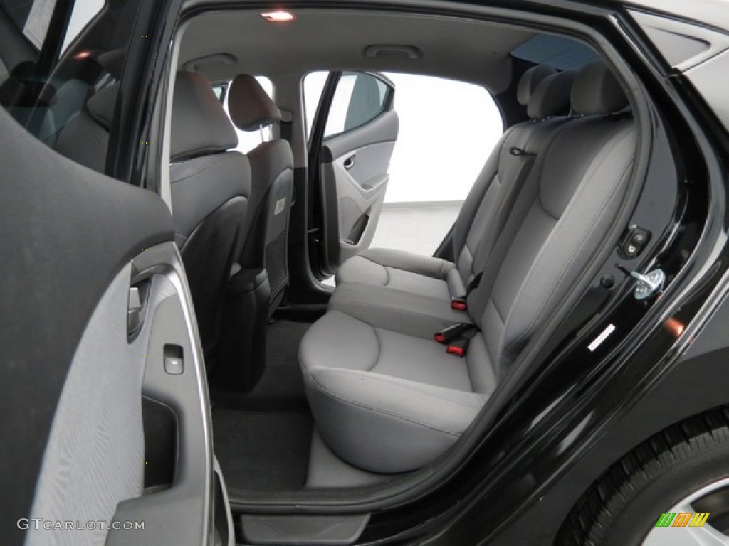 2012 Elantra GLS - Black Noir Pearl / Gray photo #16