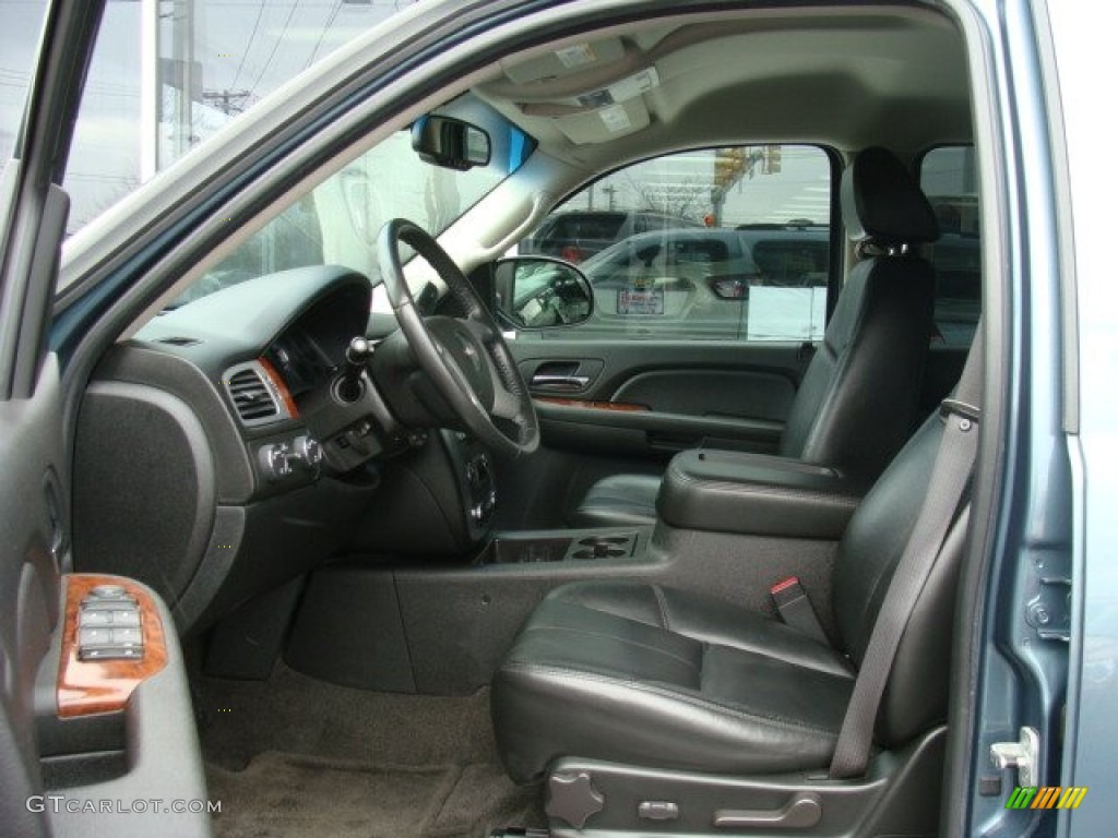 Ebony Interior 2009 GMC Yukon SLT 4x4 Photo #78380229