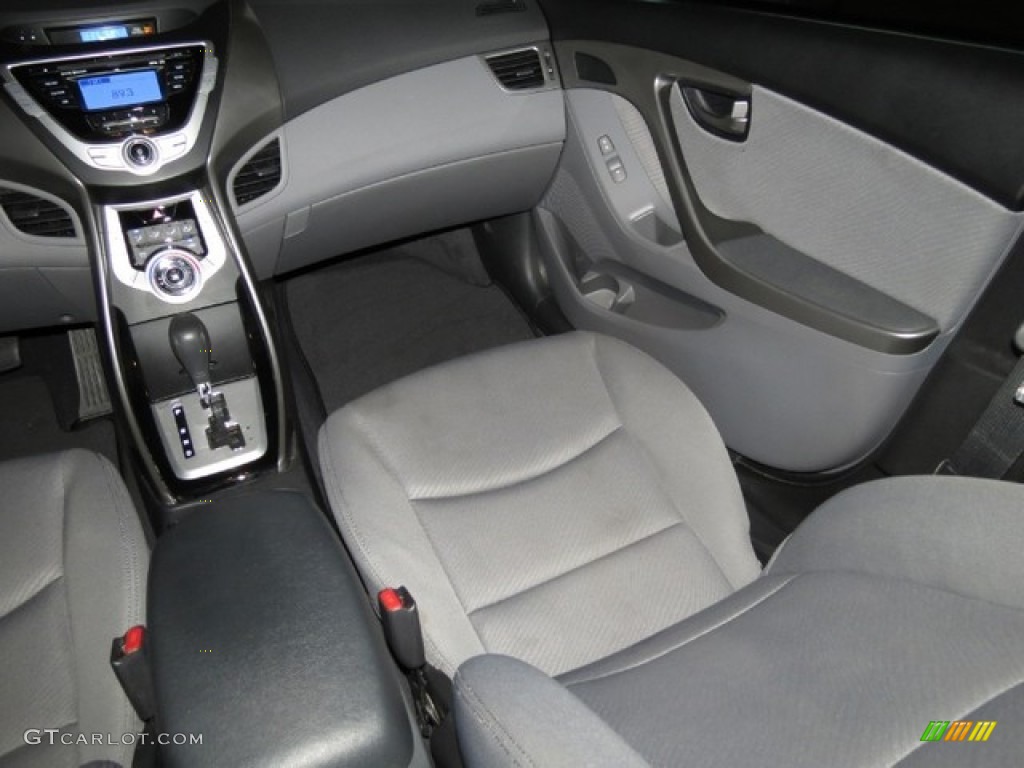 2012 Elantra GLS - Black Noir Pearl / Gray photo #21