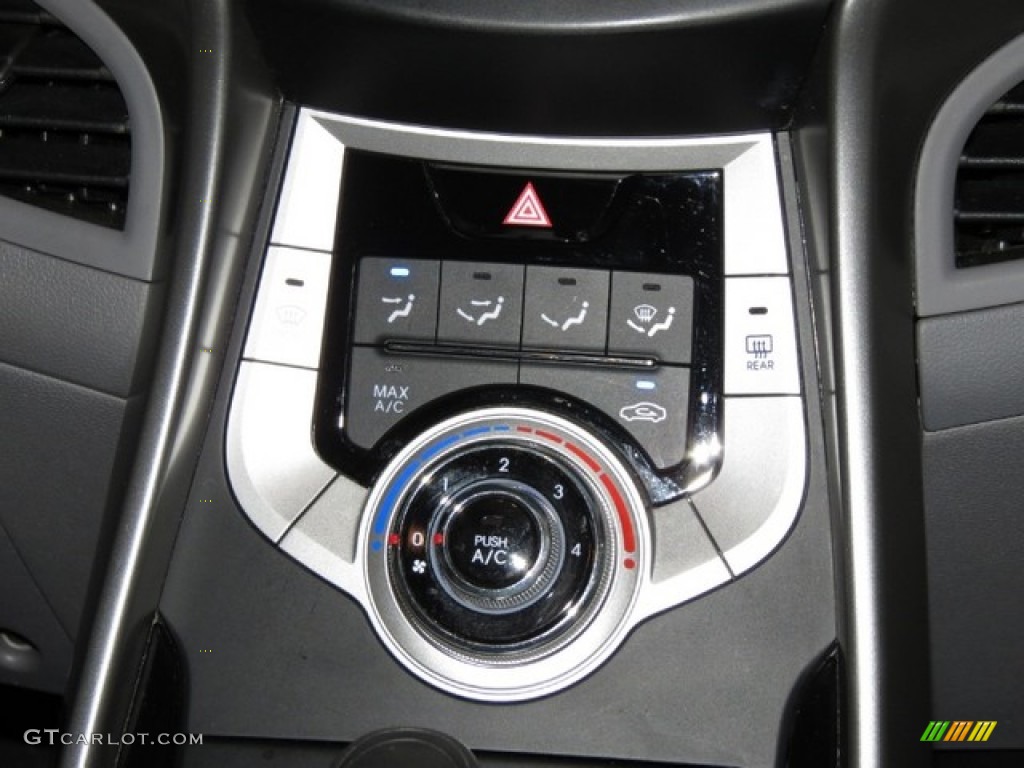 2012 Elantra GLS - Black Noir Pearl / Gray photo #25