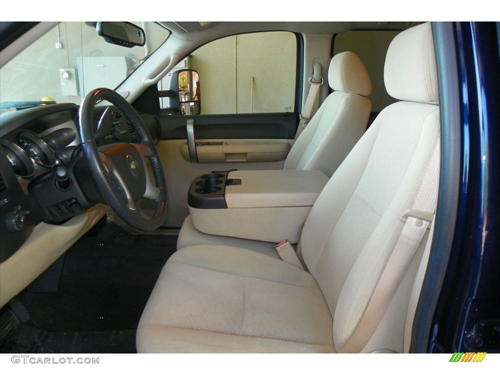 2008 Silverado 1500 LT Crew Cab - Dark Blue Metallic / Light Cashmere/Ebony Accents photo #8