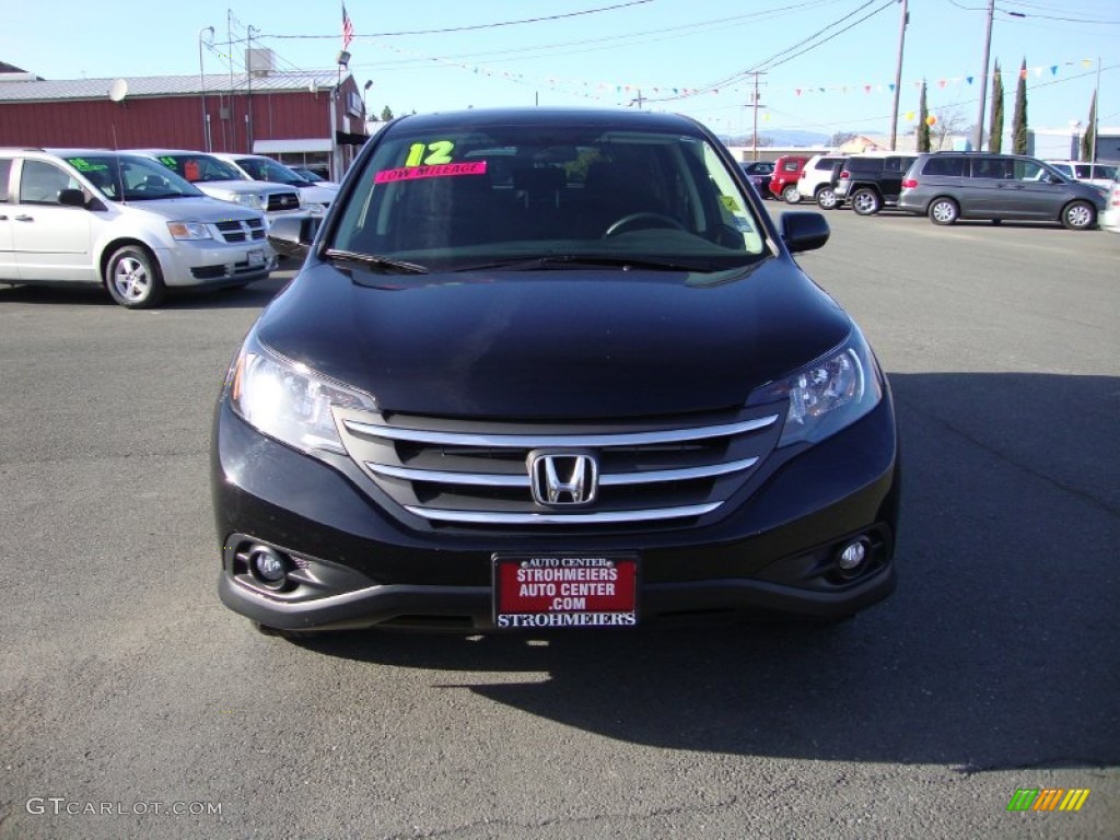 2012 CR-V EX - Crystal Black Pearl / Black photo #2