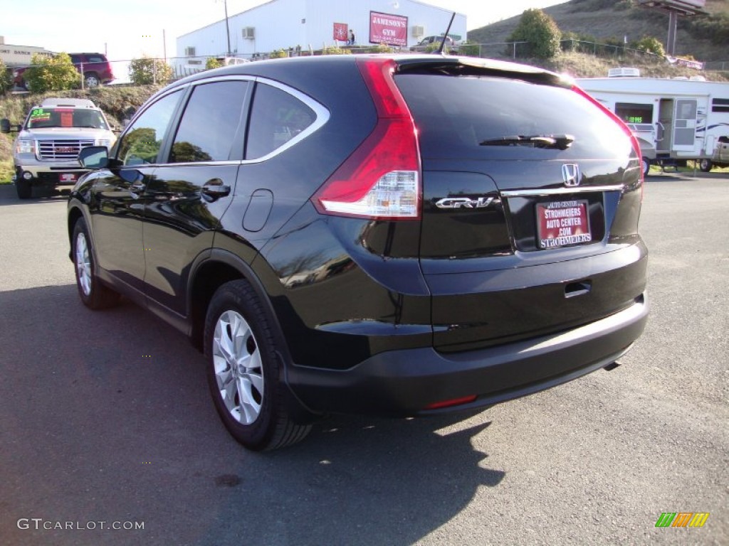 2012 CR-V EX - Crystal Black Pearl / Black photo #5