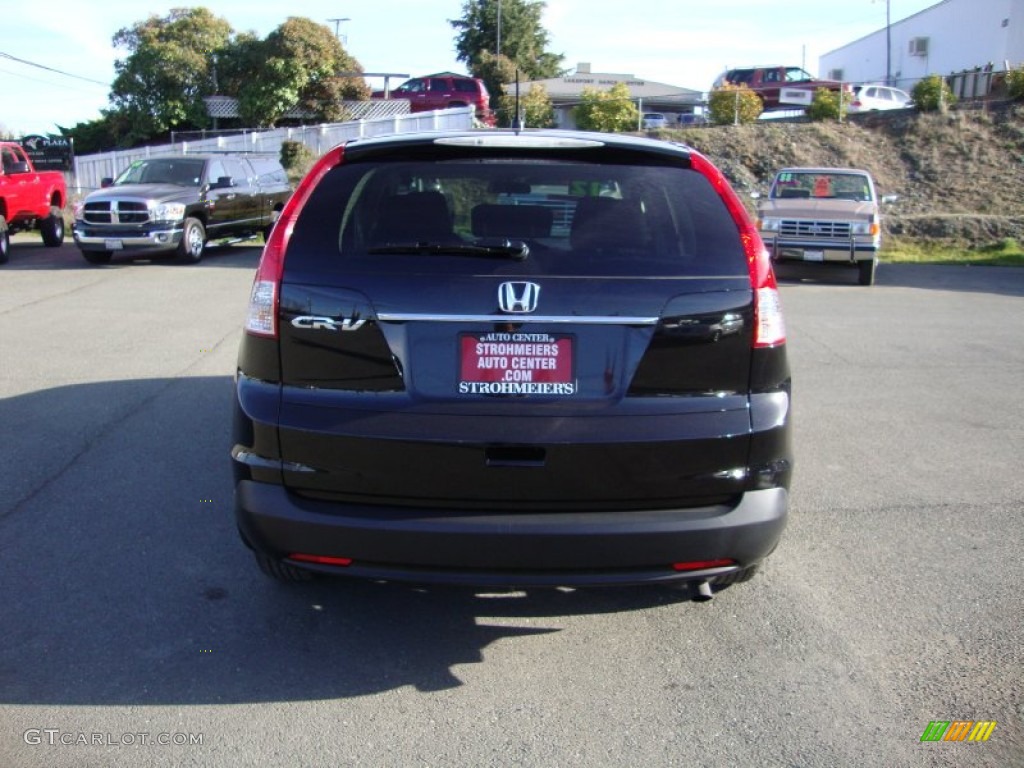 2012 CR-V EX - Crystal Black Pearl / Black photo #6