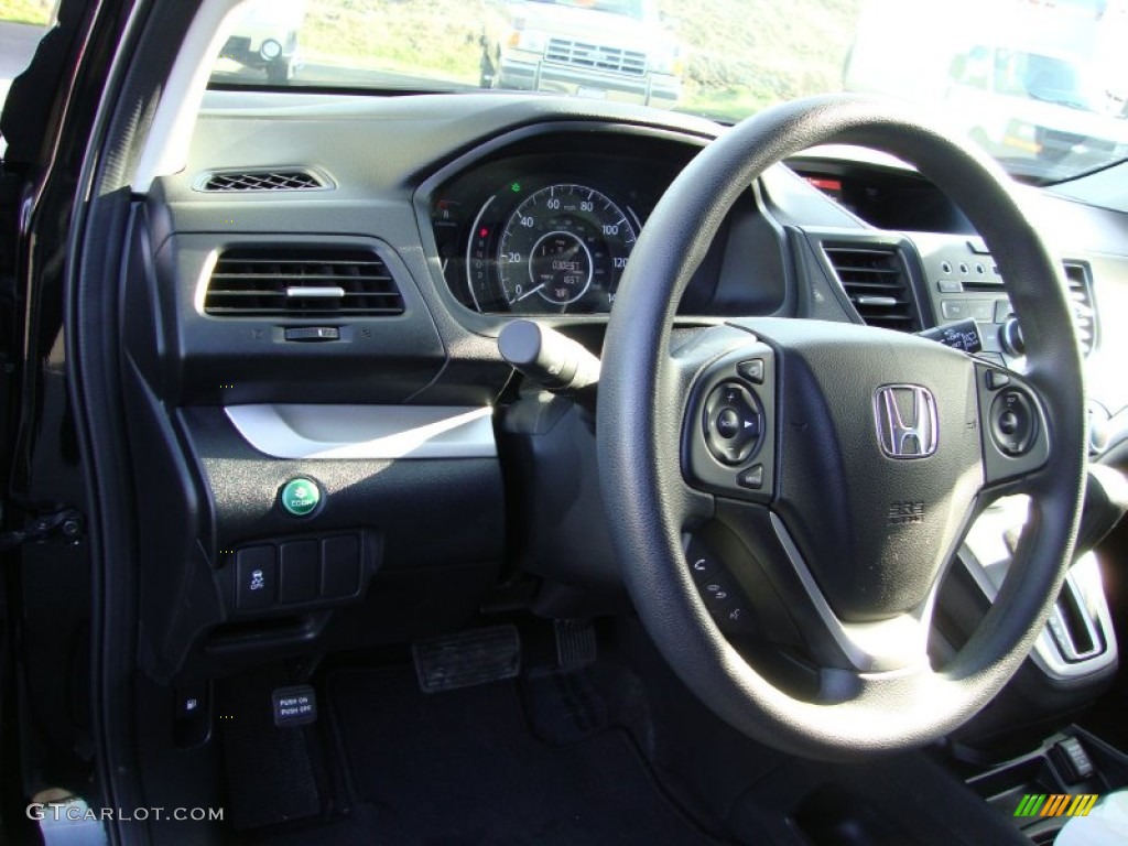 2012 CR-V EX - Crystal Black Pearl / Black photo #11