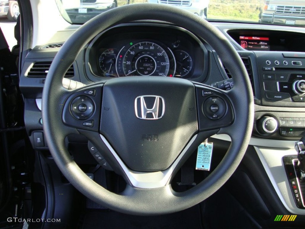 2012 CR-V EX - Crystal Black Pearl / Black photo #13