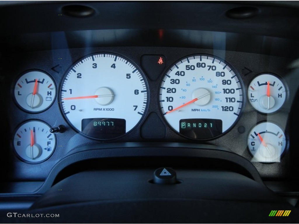 2004 Dodge Ram 1500 SLT Quad Cab 4x4 Gauges Photo #78381858