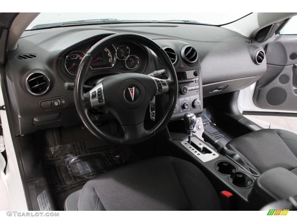 Ebony Interior 2009 Pontiac G6 GT Coupe Photo #78381962