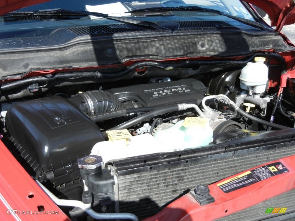 2004 Dodge Ram 1500 SLT Quad Cab 4x4 5.7 Liter HEMI OHV 16-Valve V8 Engine Photo #78381977
