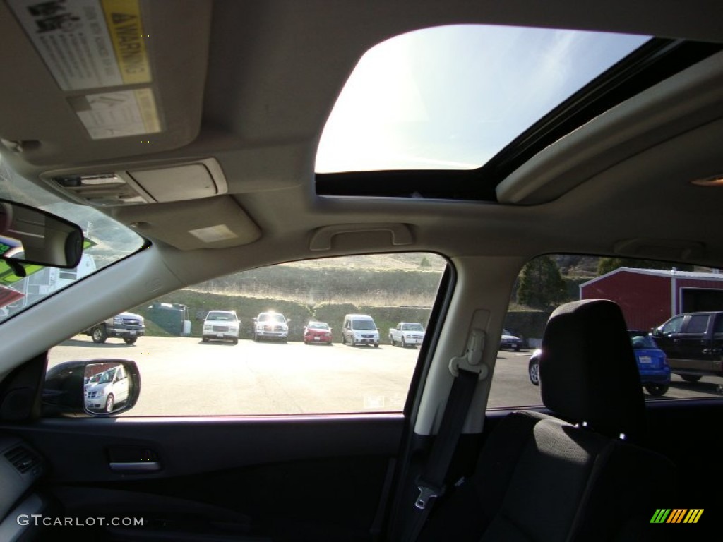 2012 CR-V EX - Crystal Black Pearl / Black photo #21