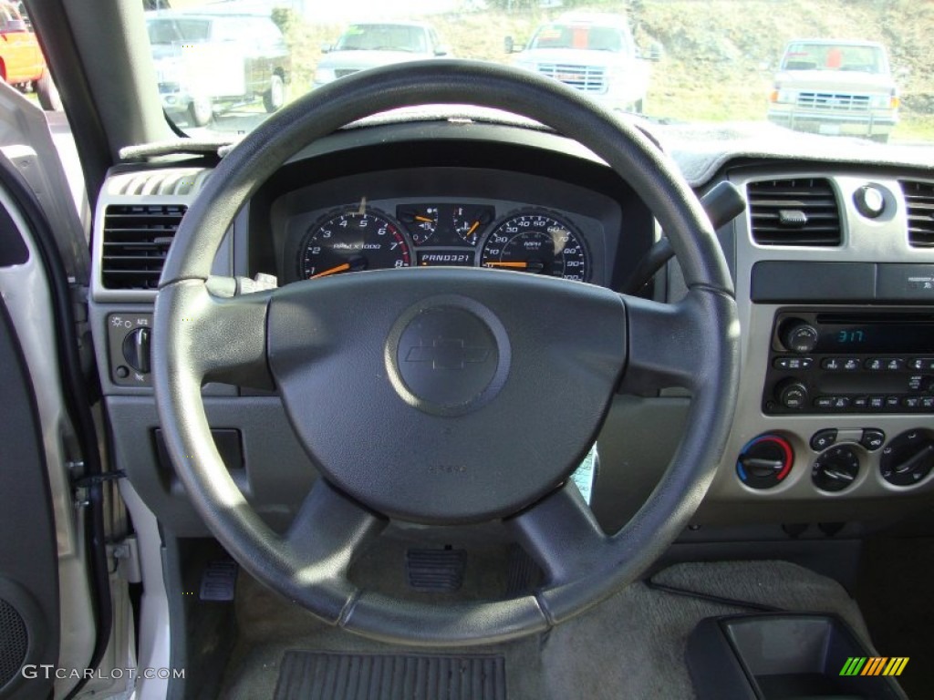 2004 Chevrolet Colorado LS Regular Cab Medium Dark Pewter Steering Wheel Photo #78382940
