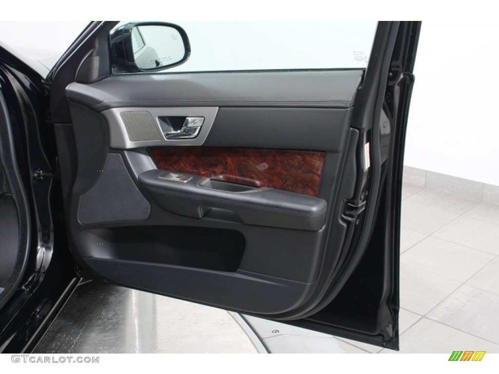 2011 Jaguar XF Premium Sport Sedan Warm Charcoal Door Panel Photo #78383074