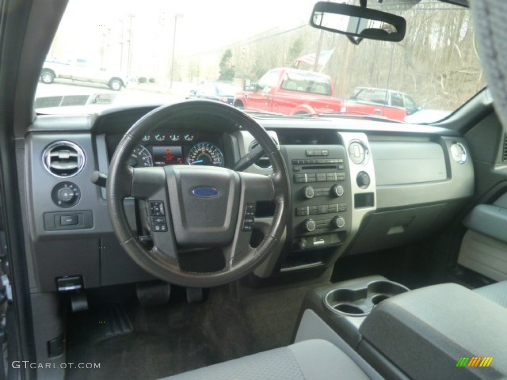2011 Ford F150 XLT SuperCrew 4x4 Steel Gray Dashboard Photo #78383939