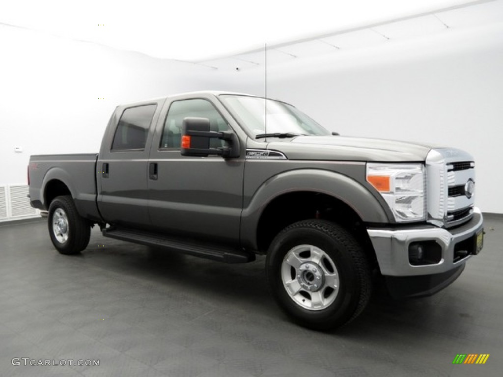 2012 F250 Super Duty XLT Crew Cab 4x4 - Sterling Grey Metallic / Steel photo #3