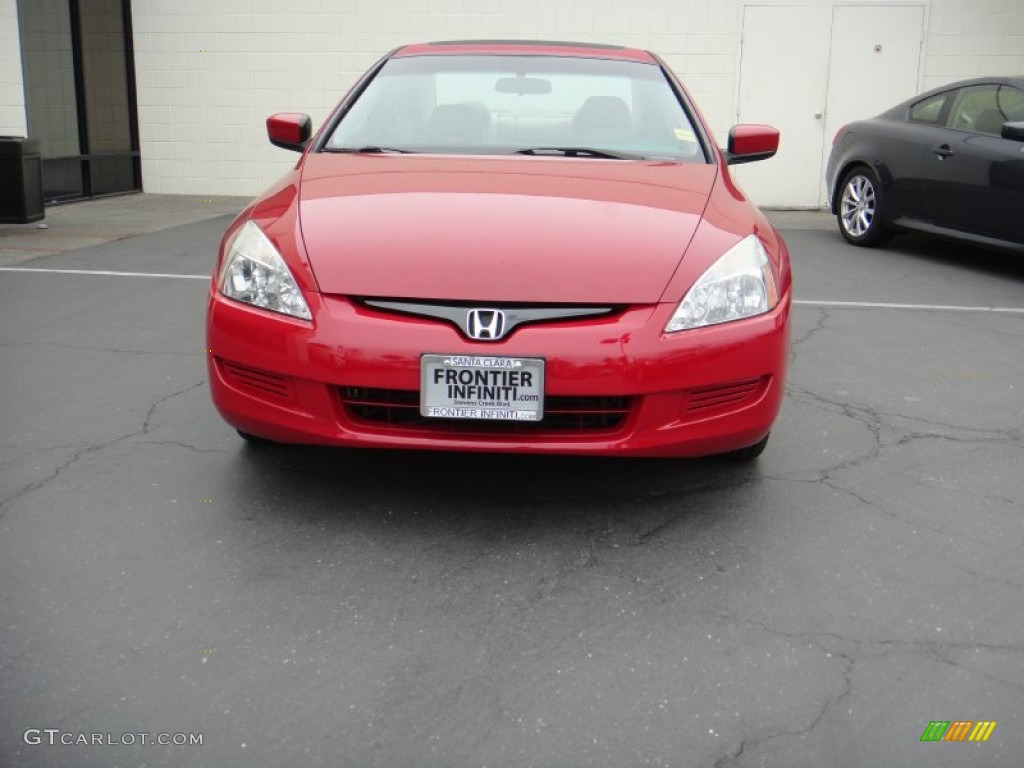2003 Accord EX V6 Coupe - San Marino Red / Ivory photo #2
