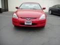 2003 San Marino Red Honda Accord EX V6 Coupe  photo #2