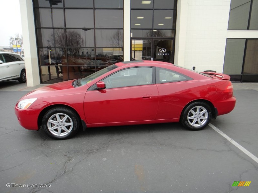 San Marino Red 2003 Honda Accord EX V6 Coupe Exterior Photo #78385206