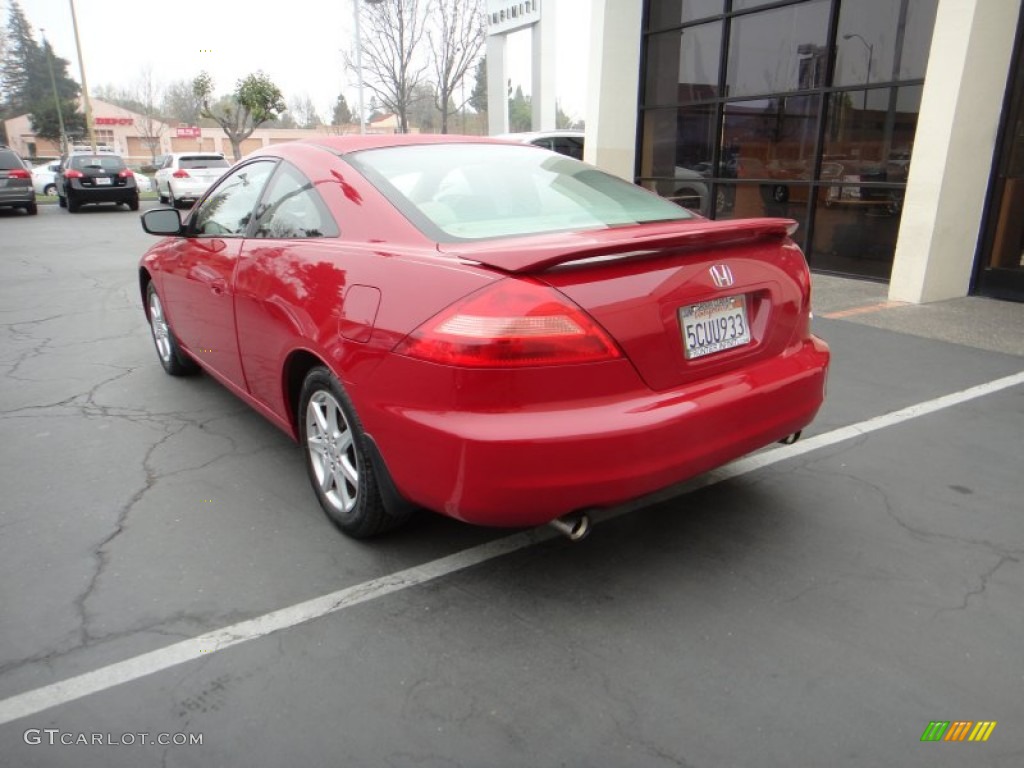 2003 Accord EX V6 Coupe - San Marino Red / Ivory photo #5