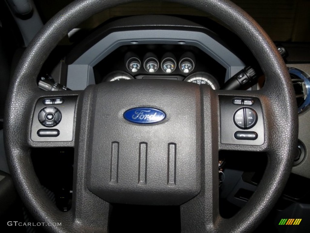 2012 Ford F250 Super Duty XLT Crew Cab 4x4 Steel Steering Wheel Photo #78385457