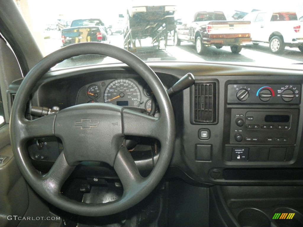 2007 Chevrolet Express 3500 Extended Commercial Van Medium Pewter Dashboard Photo #78385547