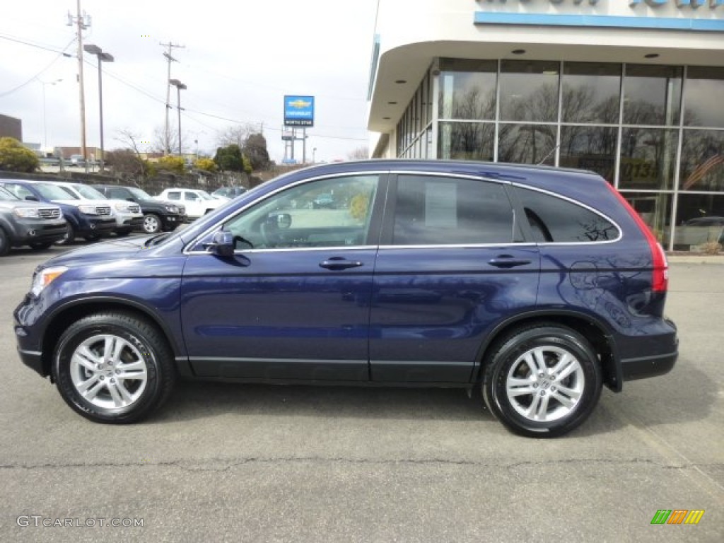 2011 CR-V EX-L 4WD - Royal Blue Pearl / Gray photo #2