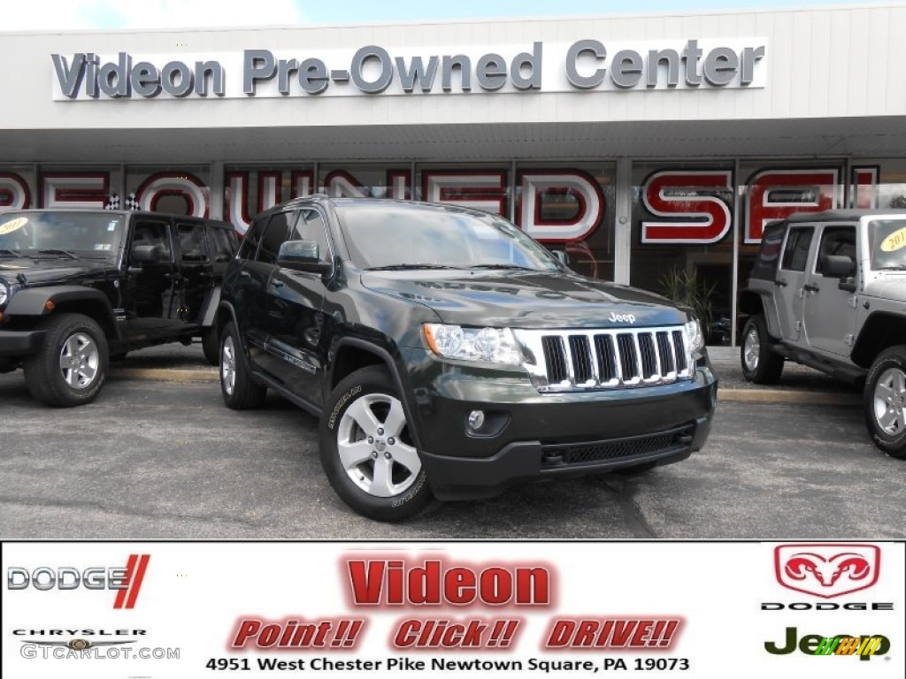 2011 Grand Cherokee Laredo X Package 4x4 - Natural Green Pearl / Dark Graystone/Medium Graystone photo #1