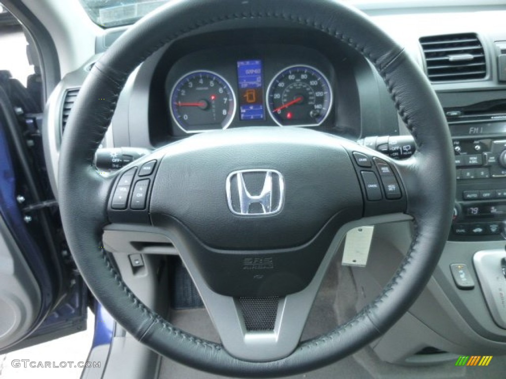 2011 Honda CR-V EX-L 4WD Gray Steering Wheel Photo #78386112