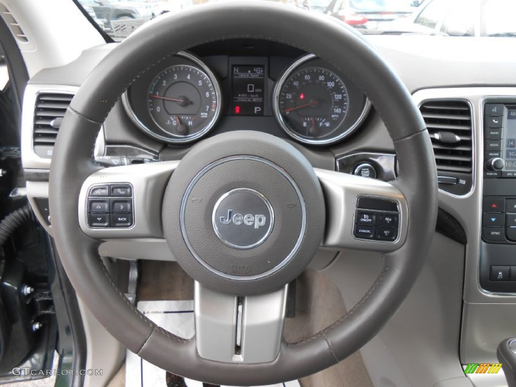 2011 Jeep Grand Cherokee Laredo X Package 4x4 Dark Graystone/Medium Graystone Steering Wheel Photo #78386426