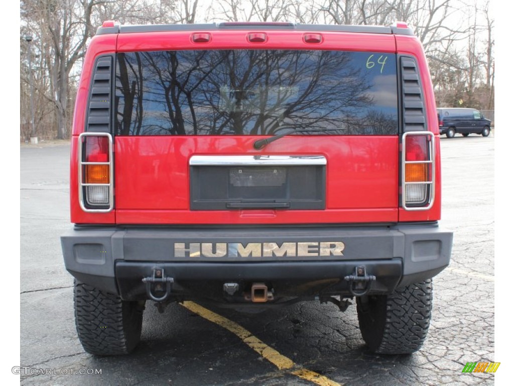 2004 H2 SUV - Victory Red / Wheat photo #5