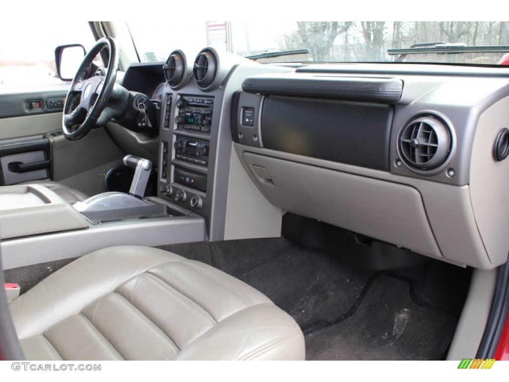 2004 H2 SUV - Victory Red / Wheat photo #10