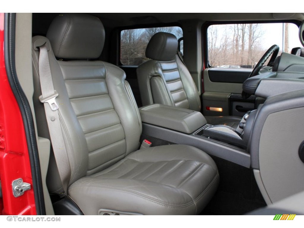 2004 H2 SUV - Victory Red / Wheat photo #11