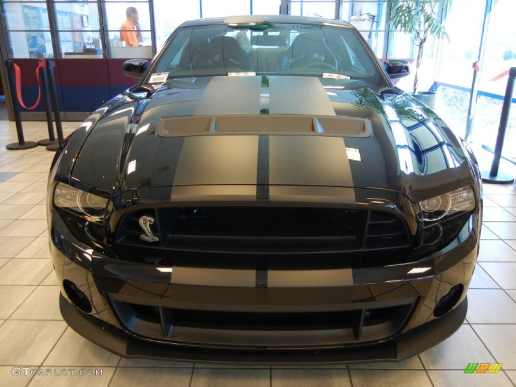 Black 2013 Ford Mustang Shelby GT500 SVT Performance Package Coupe Exterior Photo #78388774