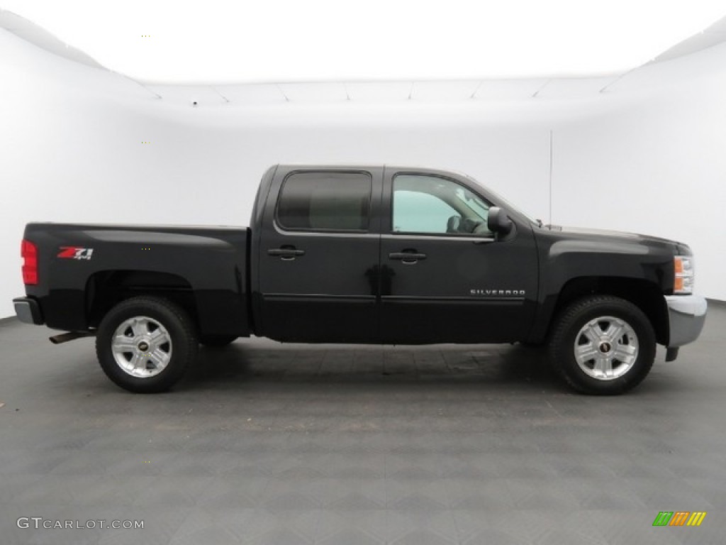 Black 2012 Chevrolet Silverado 1500 LT Crew Cab 4x4 Exterior Photo #78389533
