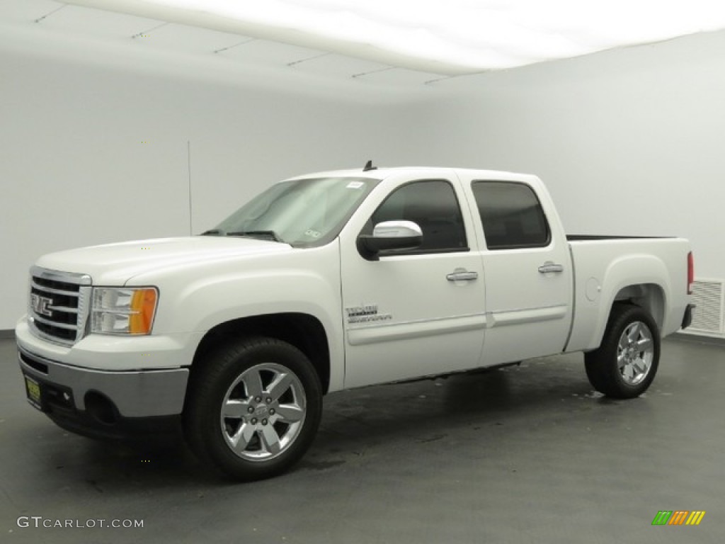 Summit White 2012 GMC Sierra 1500 SLE Crew Cab Exterior Photo #78390083