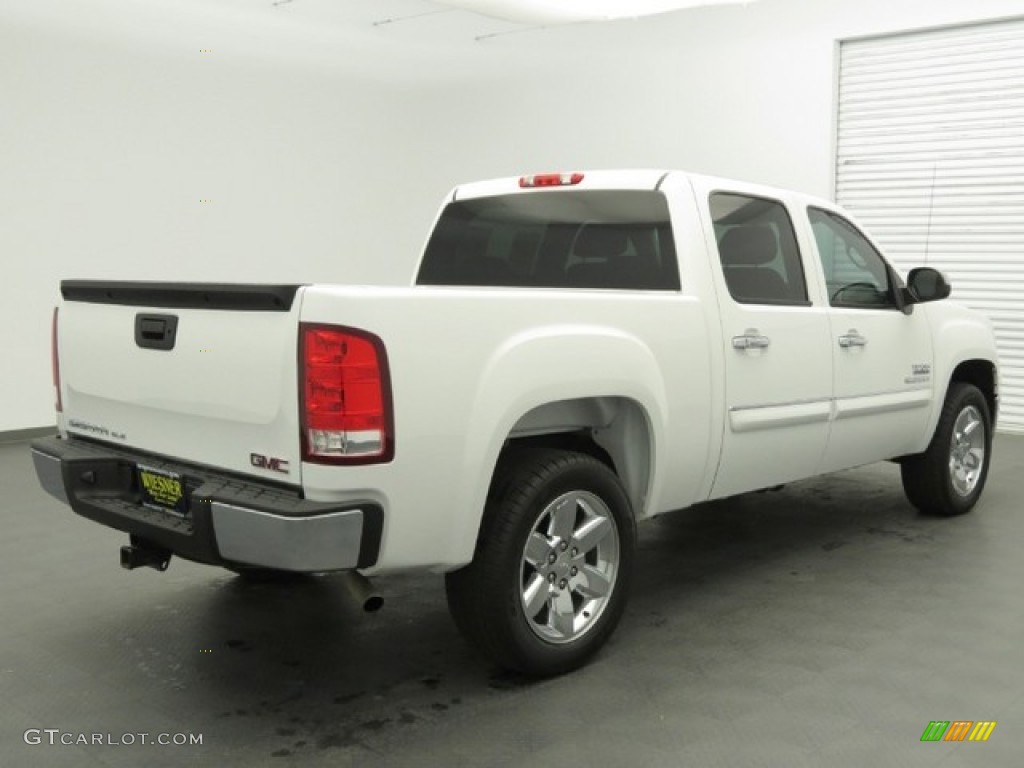 2012 Sierra 1500 SLE Crew Cab - Summit White / Ebony photo #5
