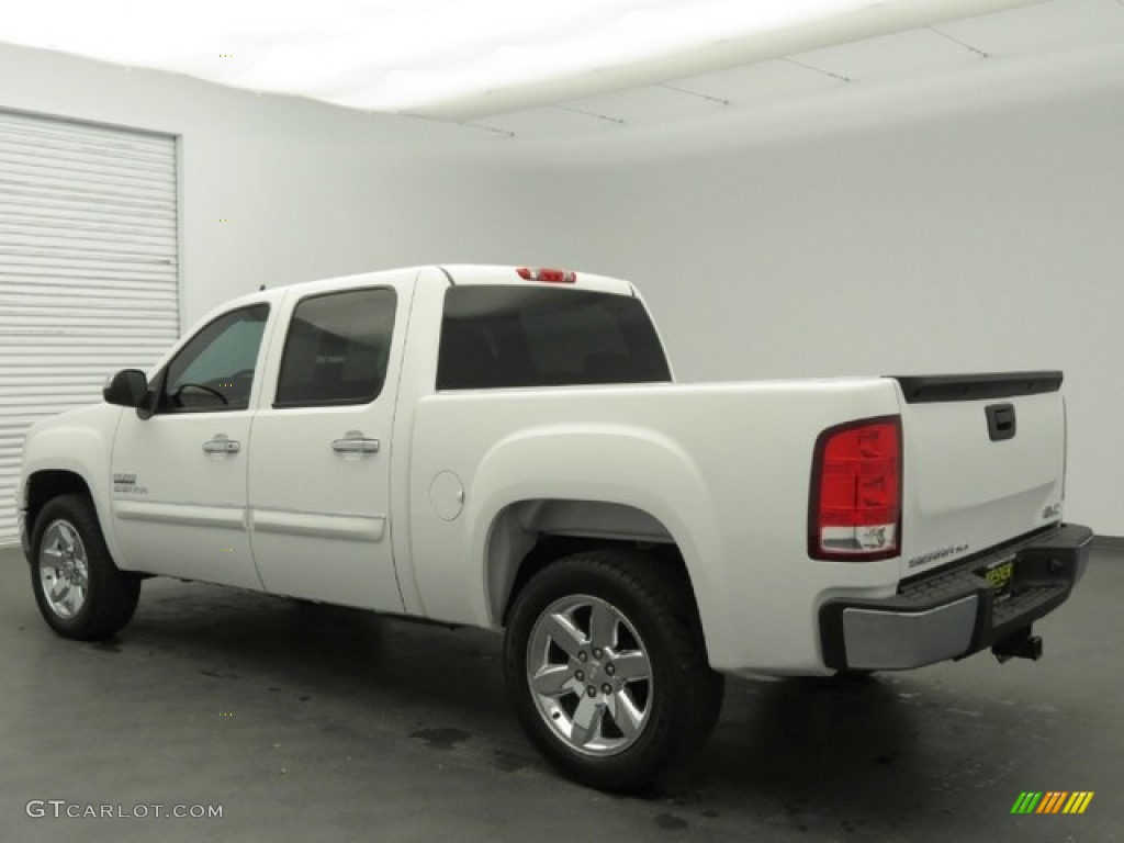 2012 Sierra 1500 SLE Crew Cab - Summit White / Ebony photo #7