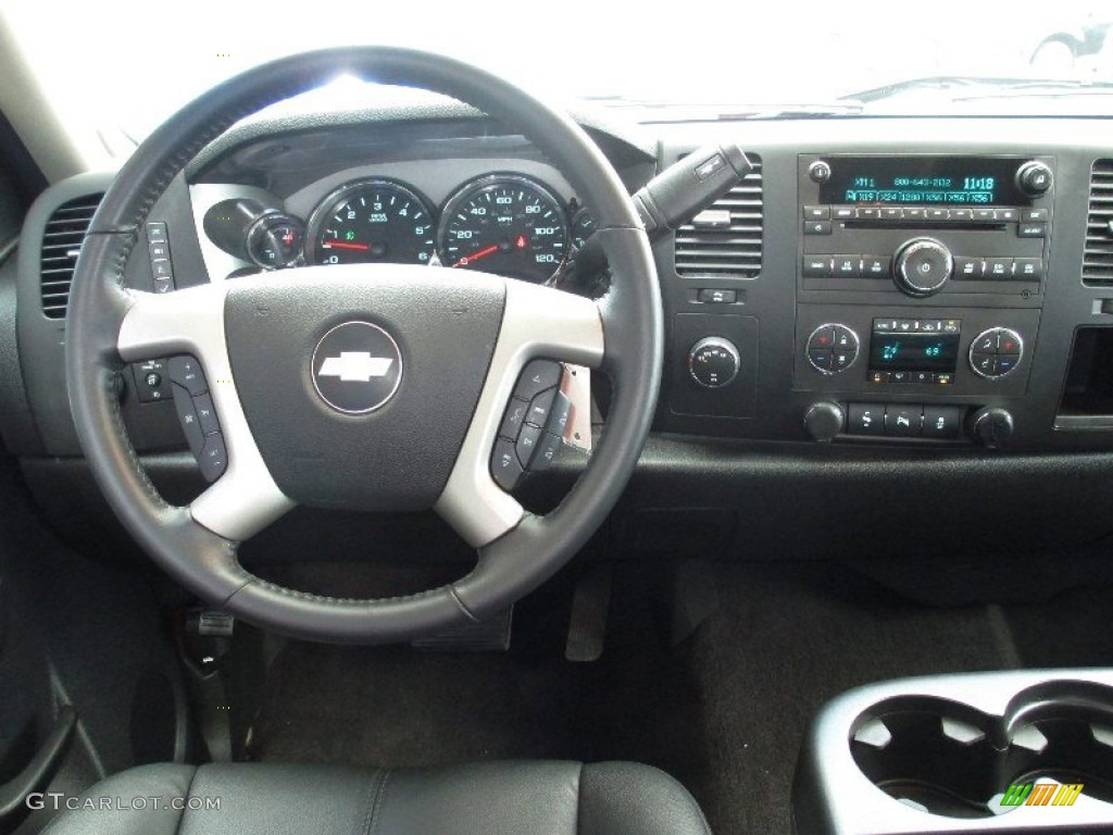 2012 Chevrolet Silverado 1500 LT Extended Cab 4x4 Ebony Dashboard Photo #78390278