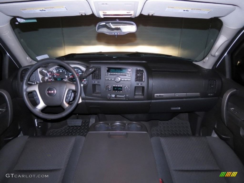 2012 Sierra 1500 SLE Crew Cab - Summit White / Ebony photo #17