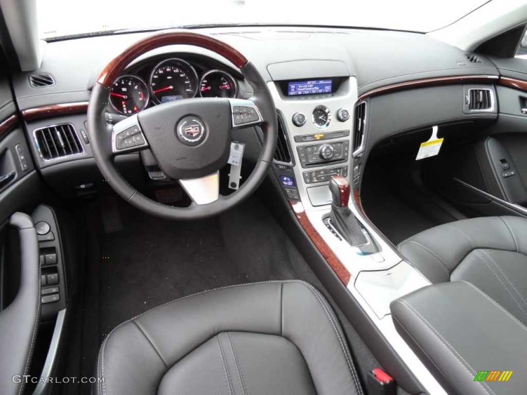 Ebony Interior 2013 Cadillac CTS 4 3.0 AWD Sedan Photo #78390980