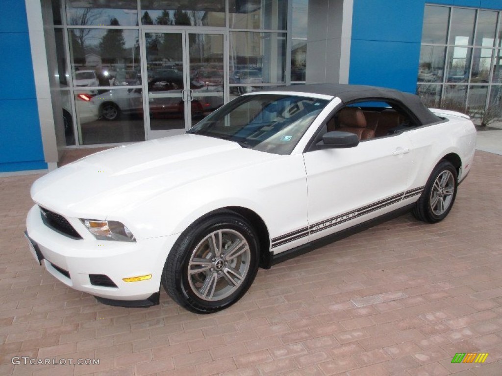 Performance White 2010 Ford Mustang V6 Premium Convertible Exterior Photo #78391128