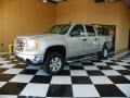 2007 Silver Birch Metallic GMC Sierra 1500 SLE Crew Cab 4x4  photo #3