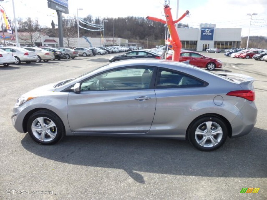 2013 Elantra Coupe GS - Titanium Gray Metallic / Gray photo #4