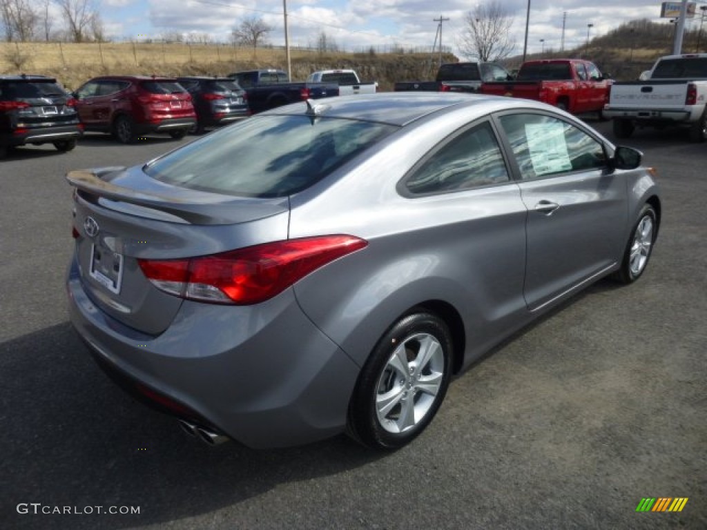 2013 Elantra Coupe GS - Titanium Gray Metallic / Gray photo #7