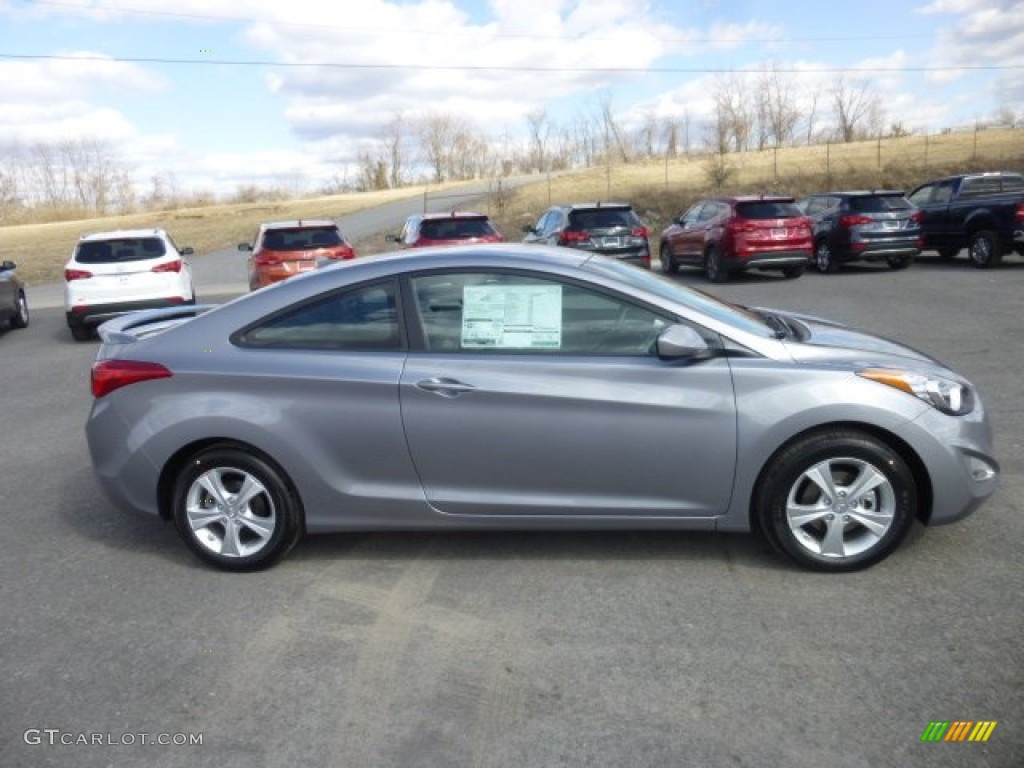 2013 Elantra Coupe GS - Titanium Gray Metallic / Gray photo #8