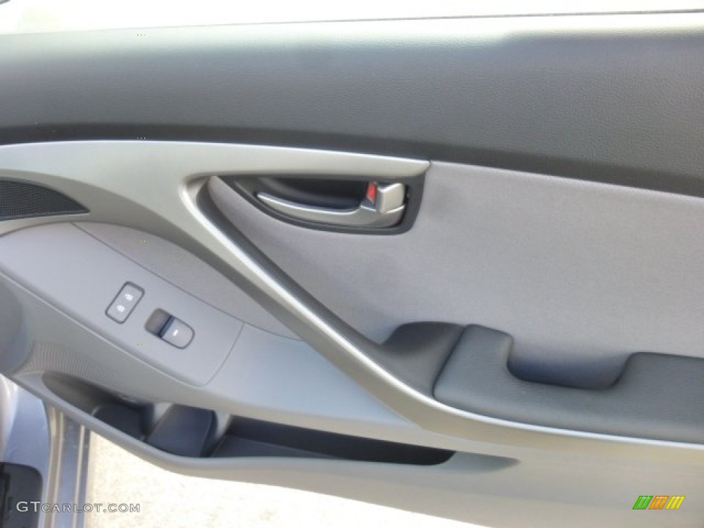 2013 Elantra Coupe GS - Titanium Gray Metallic / Gray photo #11