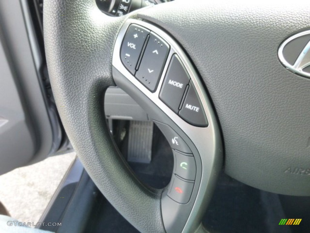 2013 Elantra Coupe GS - Titanium Gray Metallic / Gray photo #17