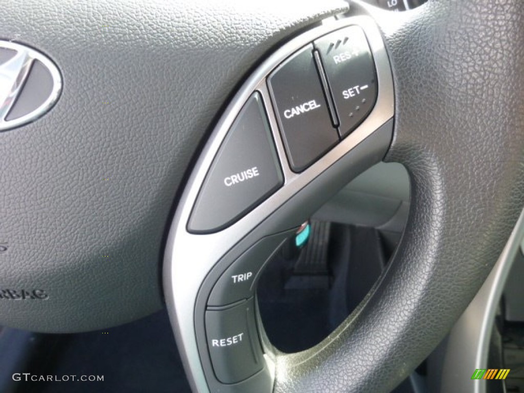 2013 Elantra Coupe GS - Titanium Gray Metallic / Gray photo #18