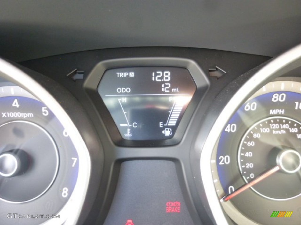 2013 Elantra Coupe GS - Titanium Gray Metallic / Gray photo #20