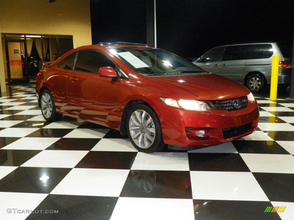 2009 Civic Si Coupe - Tango Red Pearl / Black photo #1