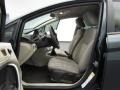 2011 Ford Fiesta Light Stone/Charcoal Black Cloth Interior Front Seat Photo